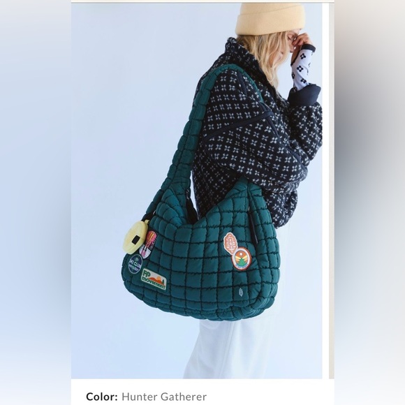 Free People Handbags - Free People Limited Edition Quilted Patch Carryall Bag in Hunter Gatherer!